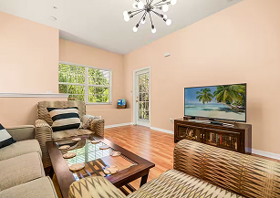 Modern kitchen in vacation rental